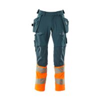 Mascot Accelerate Safe Broek met spijkerzakken | 19131-711 | 4414-donkerpetrol/hi-vis oranje