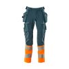 Foto van Mascot Accelerate Safe Broek met spijkerzakken | 19131-711 | 4414-donkerpetrol/hi-vis oranje