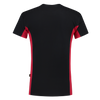 Afbeelding van T-shirt Bicolor Borstzak | zwart/rood | 102002-0902 | TRICORP WORKWEAR
