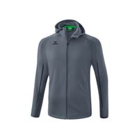 ERIMA LIGA STAR trainingsjack met capuchon Unisex | slate grey/zwart | 1032330