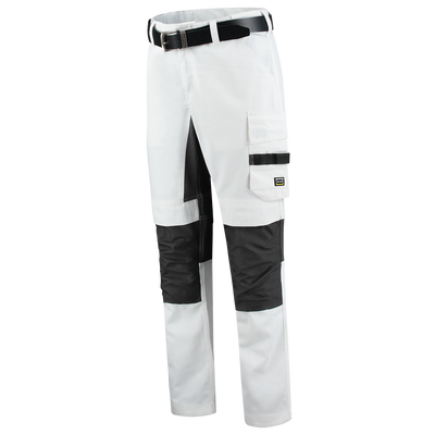 Schildersbroek Twill Cordura Stretch | wit/donkergrijs | 502016-0618 | TRICORP WORKWEAR Schildersbroek Twill Cordura Stretch | wit/donkergrijs | 502016-0618 | TRICORP WORKWEAR