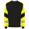 Afbeelding van Sweater Reflective Redefined | zwart/fluorgeel | 306101-0917 | TRICORP WORKWEAR