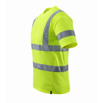 Foto van T-shirt, V-hals, klasse 2 | 18282-995 | 017-hi-vis geel