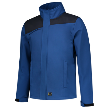 Foto van Softshell Bicolor Naden | korenblauw/marine | 402021-111 | TRICORP WORKWEAR
