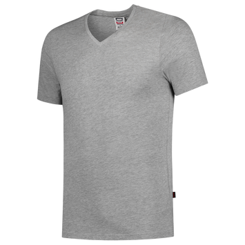 Foto van T-shirt V Hals Fitted | grijs melange | 101005-08 | TRICORP WORKWEAR