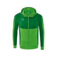 Six Wings trainingsjack met capuchon Kinderen | green/smaragd/wit | 1032208