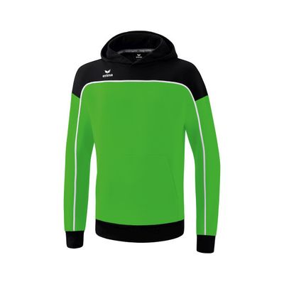 Erima Change sweatshirt met capuchon heren, green/zwart/wit, 1072303