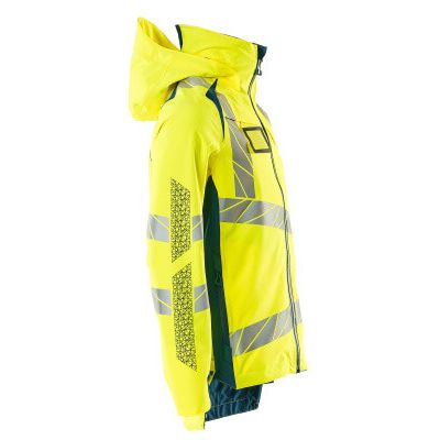 Foto van Mascot Accelerate Safe Shell jas | 19001-449 | 1744-hi-vis geel/donkerpetrol