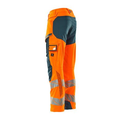 Foto van Mascot Accelerate Safe Broek met kniezakken | 19079-511 | 1444-hi-vis oranje/donkerpetrol