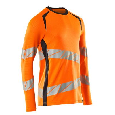 Foto van Mascot Accelerate Safe T-shirt, met lange mouwen | 19081-771 | 14010-hi-vis oranje/donkermarine