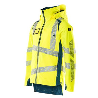 Foto van Mascot Accelerate Safe Shell jas | 19001-449 | 1744-hi-vis geel/donkerpetrol