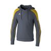 Afbeelding van ERIMA EVO STAR sweatshirt met capuchon Unisex | slate grey/geel | 1072405