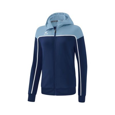 Foto van ERIMA CHANGE by erima trainingsjack met capuchon Dames | new navy/faded denim/wit | 1032317