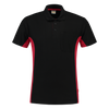 Afbeelding van Poloshirt Bicolor Borstzak | zwart/rood | 202002-0902 | TRICORP WORKWEAR