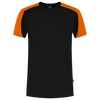 Afbeelding van T-shirt Bicolor Redefined | zwart/oranje | 106106-0998 | TRICORP WORKWEAR