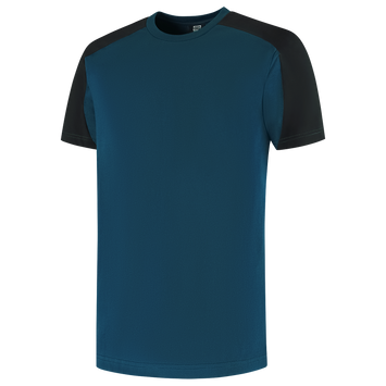 Foto van T-shirt Bicolor Redefined | petrol/zwart | 106106-9309 | TRICORP WORKWEAR