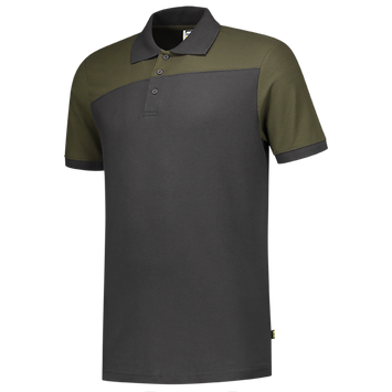 Foto van Poloshirt Bicolor Naden | donkergrijs/legergroen | 202006-1813 | TRICORP WORKWEAR
