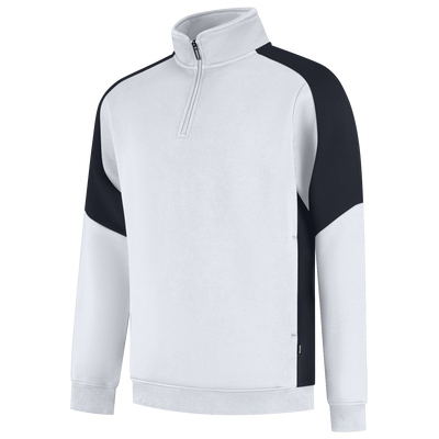 Zip Sweater Bicolor Redefined | wit/antraciet | 306111-06888 | TRICORP WORKWEAR