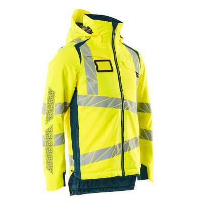 Foto van Mascot Accelerate Safe Winterjas | 19035-449 | 1744-hi-vis geel/donkerpetrol