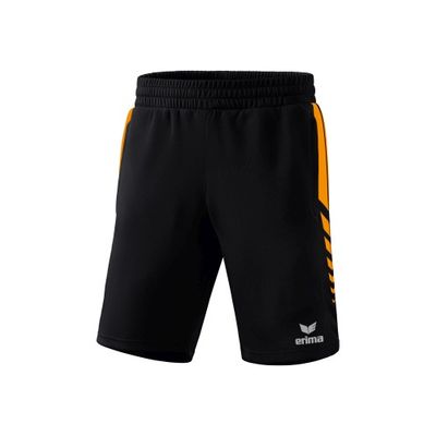 Foto van ERIMA Six Wings worker short Unisex | zwart/new orange | 1152217