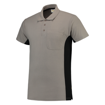 Foto van Poloshirt Bicolor Borstzak | grijs/zwart | 202002-8809 | TRICORP WORKWEAR