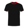 Afbeelding van Indushirt TS 180 T-shirt zwart-rood
