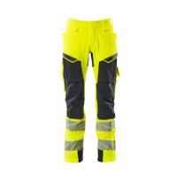 Mascot Accelerate Safe Broek met kniezakken | 19279-510 | 17010-hi-vis geel/donkermarine