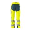 Afbeelding van Mascot Accelerate Safe Broek met kniezakken | 19079-511 | 1744-hi-vis geel/donkerpetrol