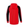 Afbeelding van ERIMA Six Wings trainingsjack met capuchon Dames | rood/zwart | 1032265