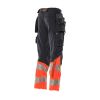 Afbeelding van Mascot Accelerate Safe Broek met spijkerzakken | 19131-711 | 10222-donkermarine/hi-vis rood