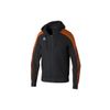 Afbeelding van Erima Evo Star trainingsjack met capuchon, 1032410, zwart/oranje