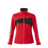 Mascot 18008-511-20209 jack (ongevoerd), dames, stretch, lichtgewicht signaal rood/zwart