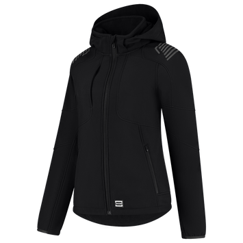 Foto van Softshell Capuchon Luxe Redefined Dames | zwart | 406113-09 | TRICORP WORKWEAR