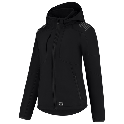 Foto van Softshell Capuchon Luxe Redefined Dames | zwart | 406113-09 | TRICORP WORKWEAR