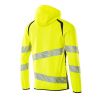 Afbeelding van Mascot Accelerate Safe Capuchontrui met rits | 19284-781 | 17010-hi-vis geel/donkermarine