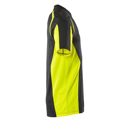 Foto van Mascot Accelerate Safe Poloshirt | 22083-771 | 0917-zwart/hi-vis geel