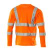 Afbeelding van T-shirt, V-hals, lange mouwen, klasse 3 | 18281-995 | 014-hi-vis oranje