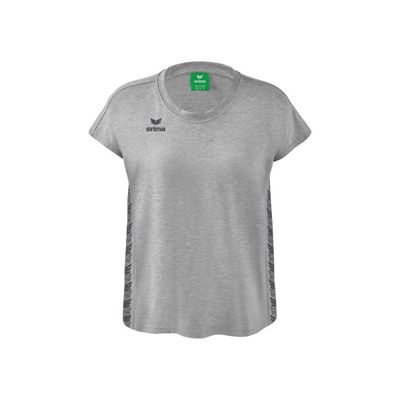 Essential Team T-shirt Dames | licht grey melange/slate grey | 2082215