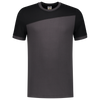 Afbeelding van T-shirt Bicolor Naden | donkergrijs/zwart | 102006-1809 | TRICORP WORKWEAR