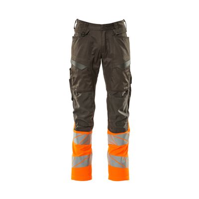 Foto van Mascot Accelerate Safe Broek met kniezakken | 19679-236 | 1814-donkerantraciet/hi-vis oranje