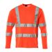 T-shirt, V-hals, lange mouwen, klasse 3 | 18281-995 | 0222-hi-vis rood