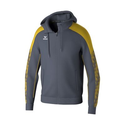 Foto van ERIMA EVO STAR trainingsjack met capuchon Kinderen | slate grey/geel | 1032405
