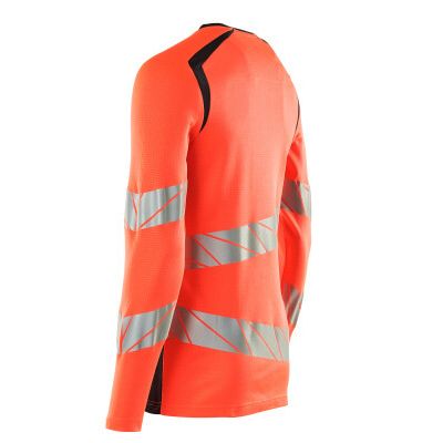 Foto van Mascot Accelerate Safe T-shirt, met lange mouwen | 19081-771 | 22210-hi-vis rood/donkermarine