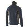 Afbeelding van Sweater met rits, hoge kraag | 17484-319 | 01009-donkermarine/zwart