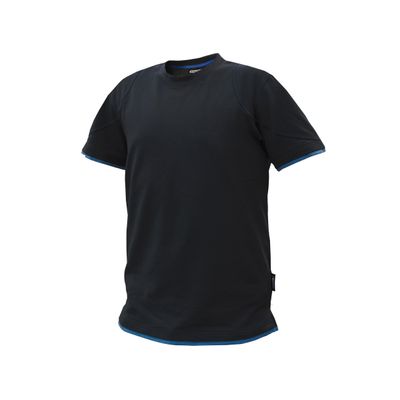 Dassy t-shirt KINETIC | 710019 | zwart/azuurblauw