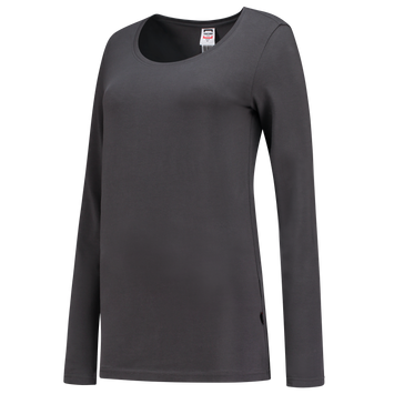 Foto van T-shirt Lange Mouw Dames | donkergrijs | 101010-18 | TRICORP WORKWEAR
