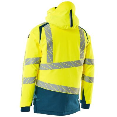 Foto van Mascot Accelerate Safe Winterjas | 19335-231 | 1744-hi-vis geel/donkerpetrol