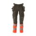 Mascot Accelerate Safe Broek met spijkerzakken | 19131-711 | 18222-donkerantraciet/hi-vis rood