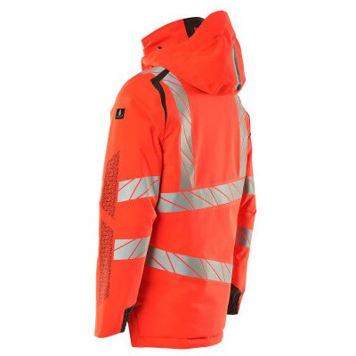 Foto van Mascot Accelerate Safe Winterjas | 19035-449 | 22218-hi-vis rood/donkerantraciet