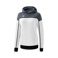 ERIMA CHANGE by erima sweatshirt met capuchon Dames | wit/slate grey/zwart | 1072316